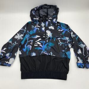 IVY PARK Jacket Clouded Floral Oversized Hooded Windbreaker Women's Sz S
